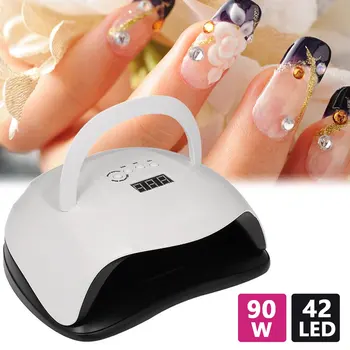 

80/36W UV Lamp For Gel Polish Manicure LCD Display Lamp LED 42 Light Beads Nail Dryer with Automatic Sensor and 4 Timers
