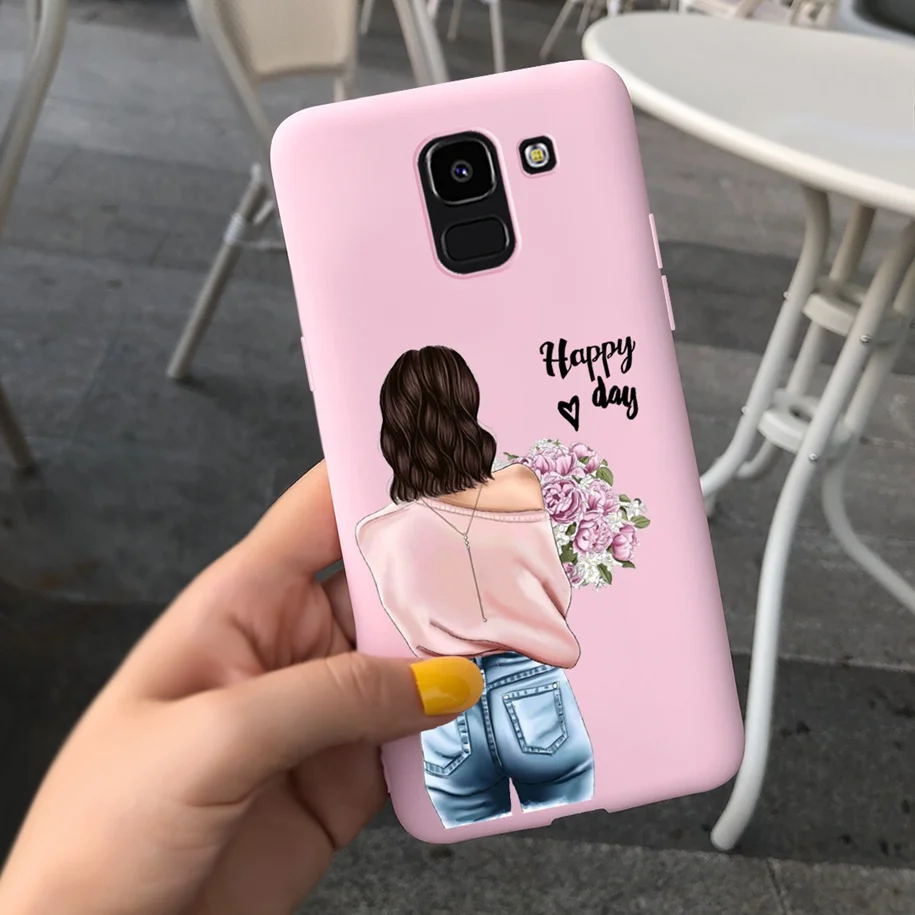 water pouch for phone For Samsung J6 2018 Case J600 J600F Soft Silicon Flower Unicorn Cover For Samsung Galaxy J6Plus 2018 J6+ J6 Plus J610 J610F Case waterproof phone pouch for swimming