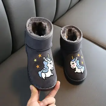 

Winter Shoes for Girls Plush Toddler Boy Boots Kids Keeping Warm Baby Snow Boots Children Shoes Size 25-36