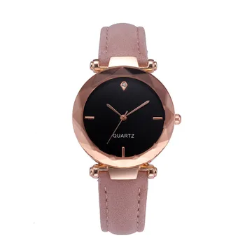 

Fashion Women Ladies Watches Leather Casual Luxury Analog Quartz Crystal Wristwatch Minimalism Small Watch Relojes De Mujer