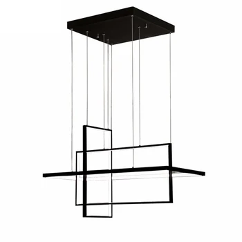 

Pendant Lamp Nordic Living Room Bedroom Dining Room Lamp Modern Minimalist Art Geometric Aluminum Pendant Led Studio Office Lamp