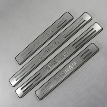 

For VW for Volkswagen Sharan 2012 2013 2014 2015 Door Sill Guards stainless steel Slipper plate Cover Trim
