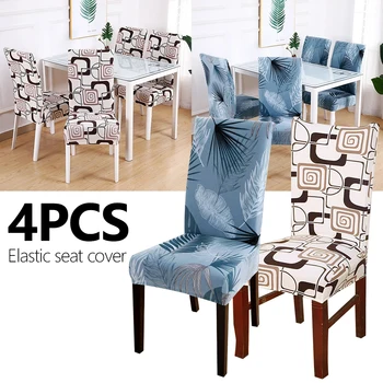 

Spandex Chair Cover Stretch Elastic Dining Seat Cover for Banquet Wedding Restaurant Hotel Anti-dirty Removable housse de chaise