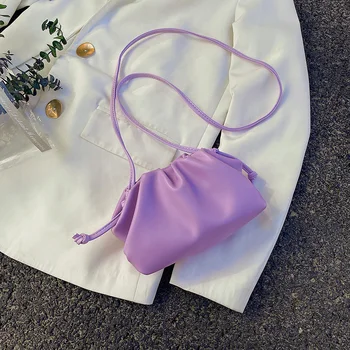 

Candy Color Mini Solid Color PU Leather Shoulder Bags for Women 2020 Simple Crossbody Handbags Lady Cross Body Bag