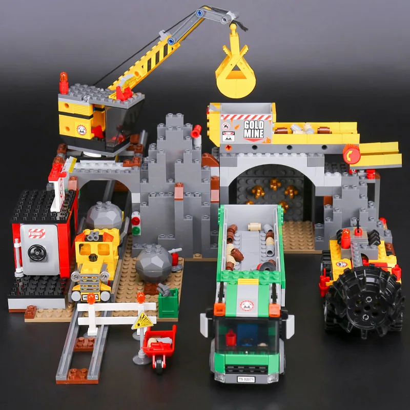 

Building Blocks 02071 The Mine City Mining Model Education Gift Bricks Kids Toys Compatible 4204