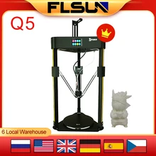 Flsun Q5 3D Printer Delta Kossel Touch Screen DIYmodel TMC2208 Silent Driver Auto Leveling Resume Print EasyAssembly 32Bit Board