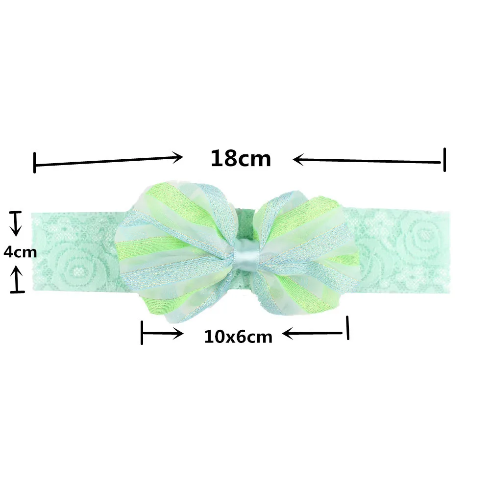 Kids Headband baby Bow lace hair band Hairband Elastic Bowknot Photography Hair Band For Girl Hair Accessories