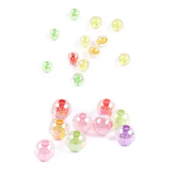 

Free shipping Acrylic Mixed Color Round Ball Spacer Beads for DIY Jewelry Craft Making Chunky Bubblegum Beads