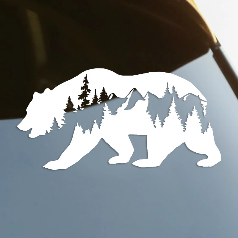 

Bear Die-Cut Vinyl Decal Car Sticker Waterproof Auto Decors on Car Body Bumper Rear Window Laptop choose size #S60115