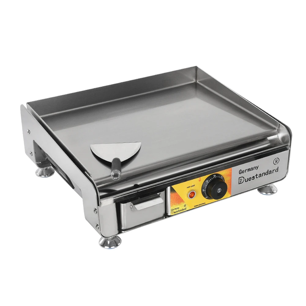 Electric Griddle Functional Stainless Steel Flat Hot Plate Bbq Grill