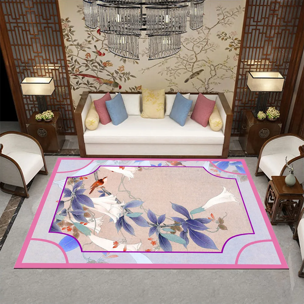 Современный простой ковер для гостиной, китайский диван, чайный столик, подушка, прикроватная прямоугольная комната для дома - Цвет: GH-08