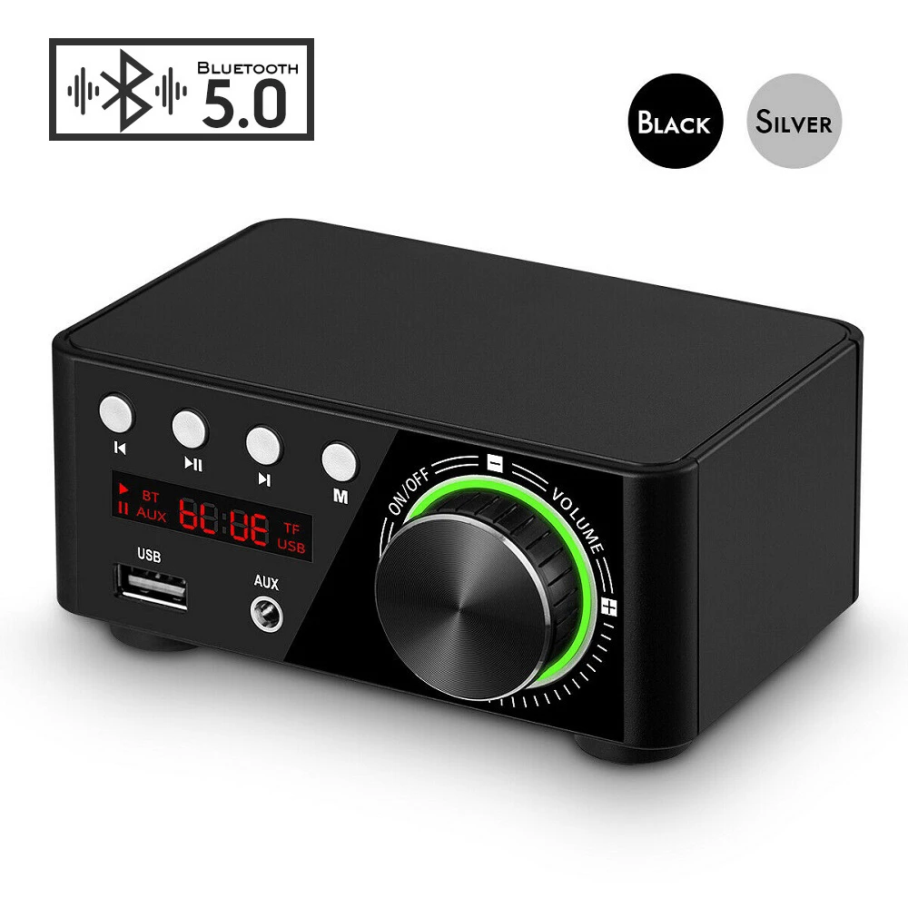AIYIMA MA12070 Mini Sound Amplifier 5.0 Bluetooth Amplifiers Stereo HIFI Audio Amp 50W+50W USB TF MP3 Home Theater System integrated amplifier