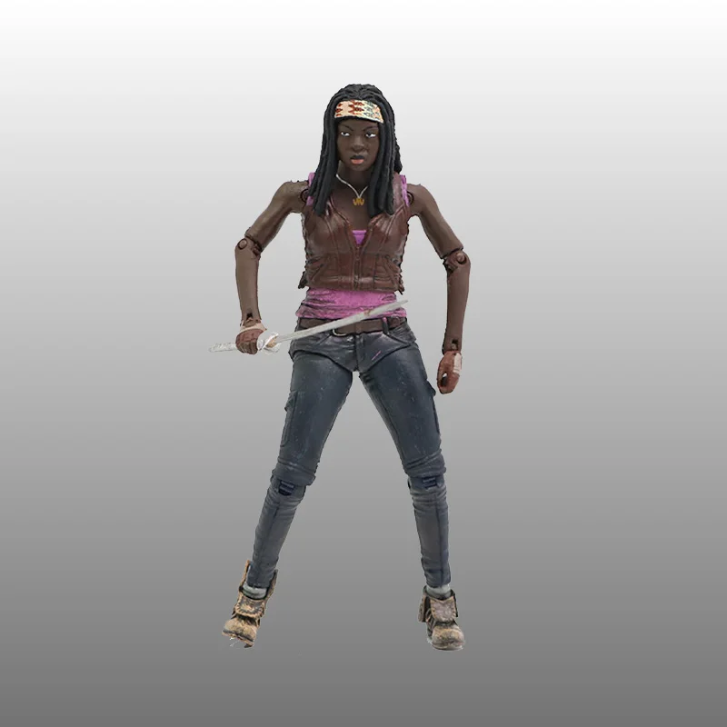 

TV Series The Walking Michonne 12cm Toy PVC Action Figure Model Gift With Box