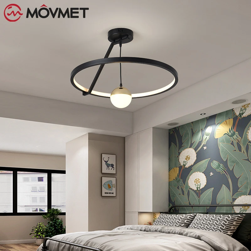 

Modern Gold Ceiling Chandelier Lighting Living Room Bedroom Chandeliers Creative Home Lighting Fixtures Three Colors