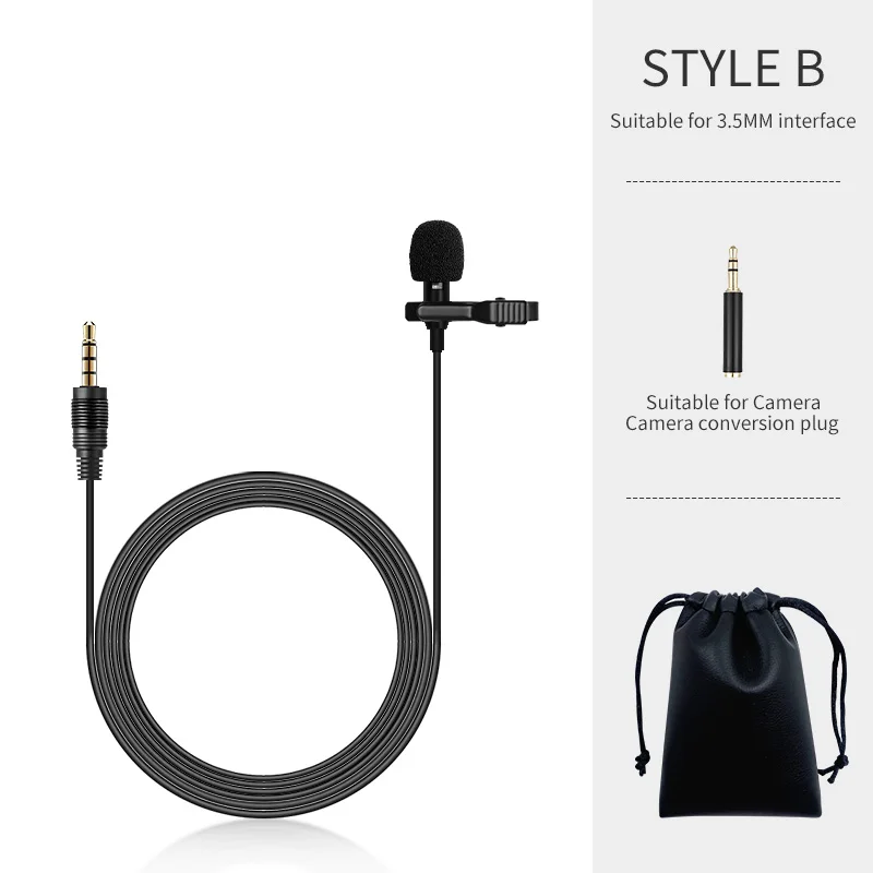 ERZHEN Omnidirectional Metal 3.5mm Lavalier Smart Phone Recording Microphone bluetooth Mini Lapel Mic For PC Laptop camera | Электроника