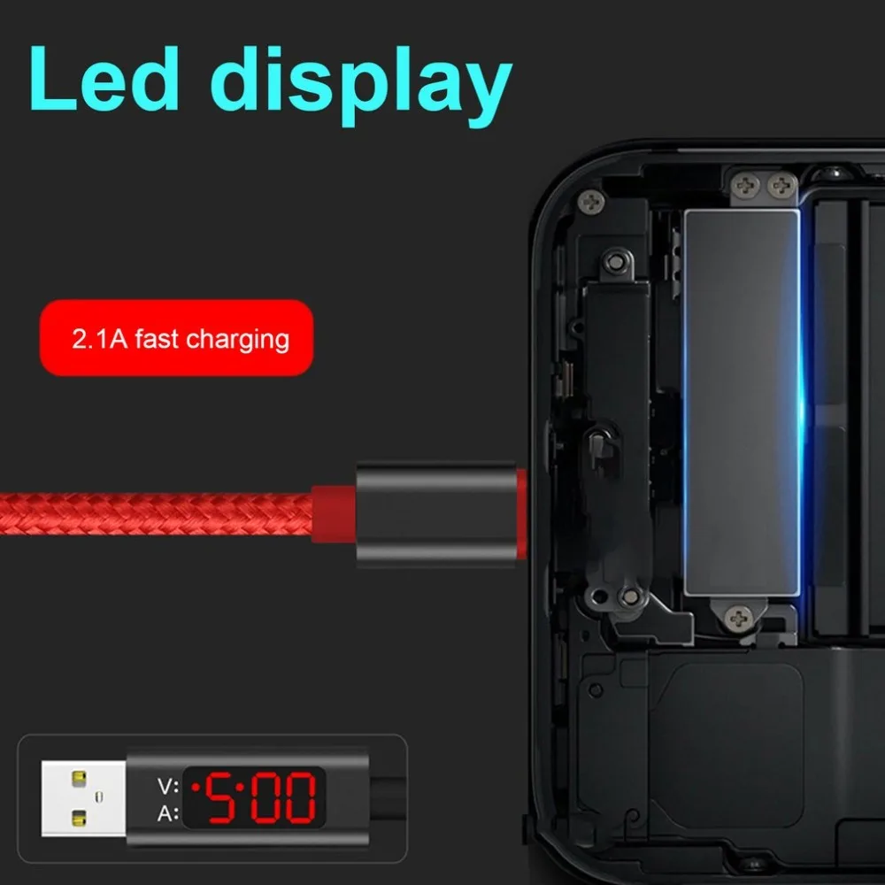 USB Дата-кабель Micro USB для Iphone Тип-C с светодиодный Дисплей умная защита зарядных устройств для мобильных телефонов Powerbank Зарядное устройство тестер линия