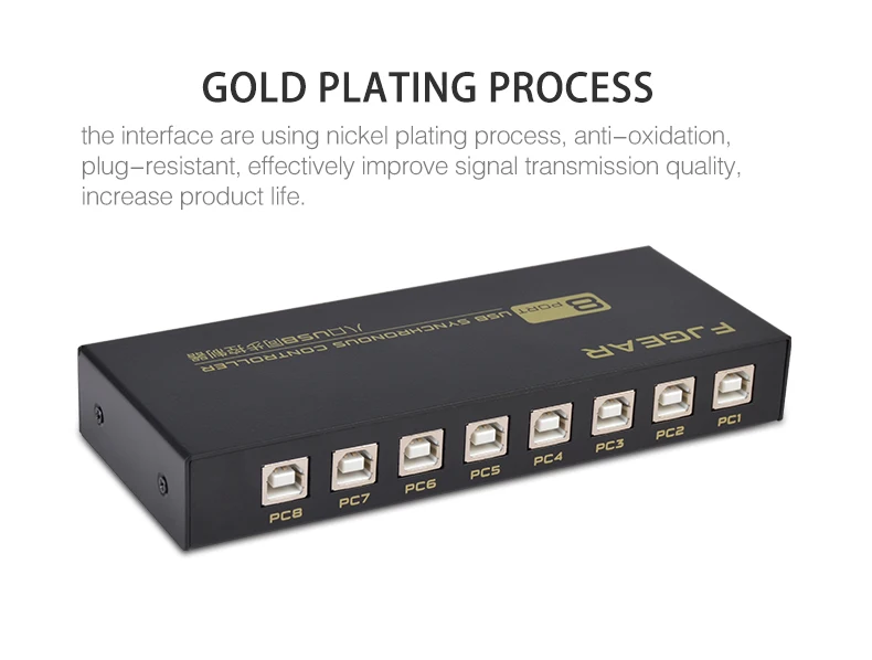 Usb sincronizador kvm switch 8 portas synchronon