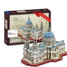 Кафедральный собор Святого Павла, 3D-головоломка, модель 3403, Обучающие комплекты игрушек для детей, Подарочная игрушка для мальчиков