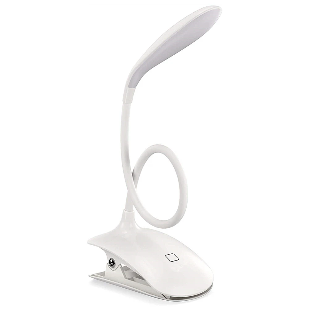 

LED Reading Light Book Light Eye Protection USB Rechargeable Flexible Table Lamp Reading Lamp with Clip Touch Control