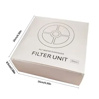 

6x Pet Water Fountain Replacement Dispenser Activated Carbon Filter for Cat Dog Y1QB