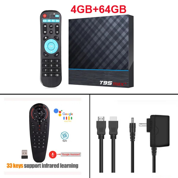 4GB 64GB G30S ТВ-приставка T95 MAX Plus Android 9,0 Amlogic S905X3 ram 4GB 64GB 32GB 2,4G 5G Wifi 8K HDR BT Youtube Google Play Netfilx телеприставка - Цвет: 4GB 64GB G30S