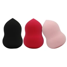 1 шт., черная Губка для макияжа, косметическая пуховка, аппликатор, супер мягкая пуховка для пудры, гладкий укрыватель для смешивания