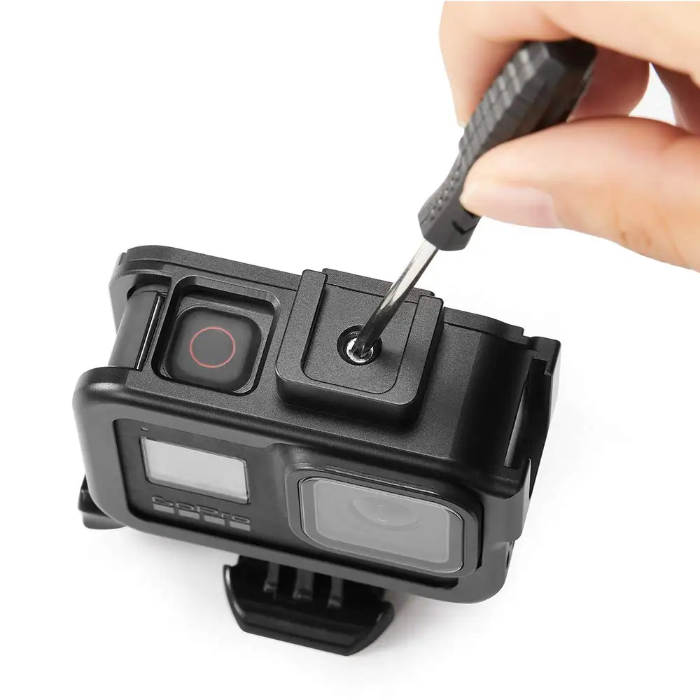 Чехол из алюминиевого сплава для GoPro Hero 8 черный защитный чехол с ЧПУ корпус