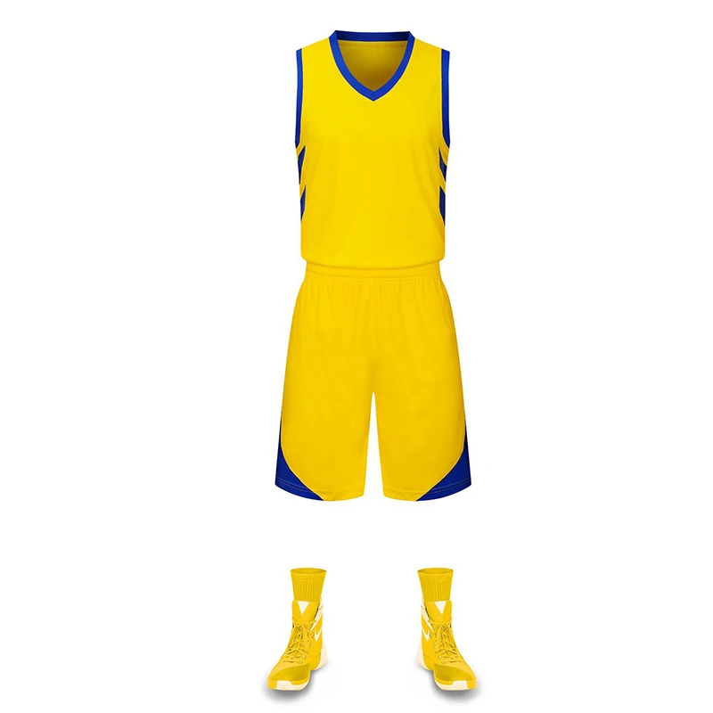Стиль, мужской баскетбольный костюм большого размера, детский Быстросохнущий Спортивный жилет, светильник, тренировочный костюм для настольной игры, настраиваемый - Цвет: Цвет: желтый