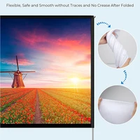 120 inch Portable Projector Screen + Frame Stand 120inch Movie Video Projection Screen Fabric 2K 4K Full HD 3D Outdoor Curtain - Image 3