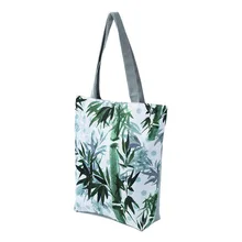 Женская сумка на плечо, холщовая сумка на молнии с принтом, женские повседневные сумки O66