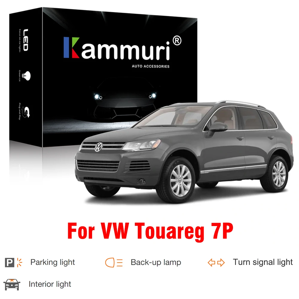 2x VW Touareg 7P5 Bright Xenon White 8SMD LED Canbus Number Plate Light Bulbs