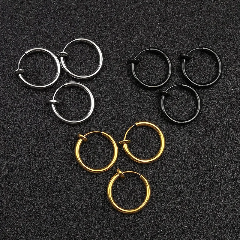 10pcs Stainless Steel Stealth Clip Earrings Hook without Piercing For Women Men