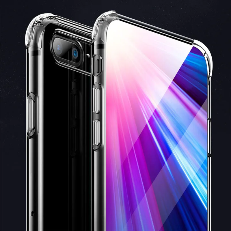 Прозрачный мягкий чехол из ТПУ с 4 подушками безопасности для Samsung S10 S8 S9 Plus Note 10 9 8