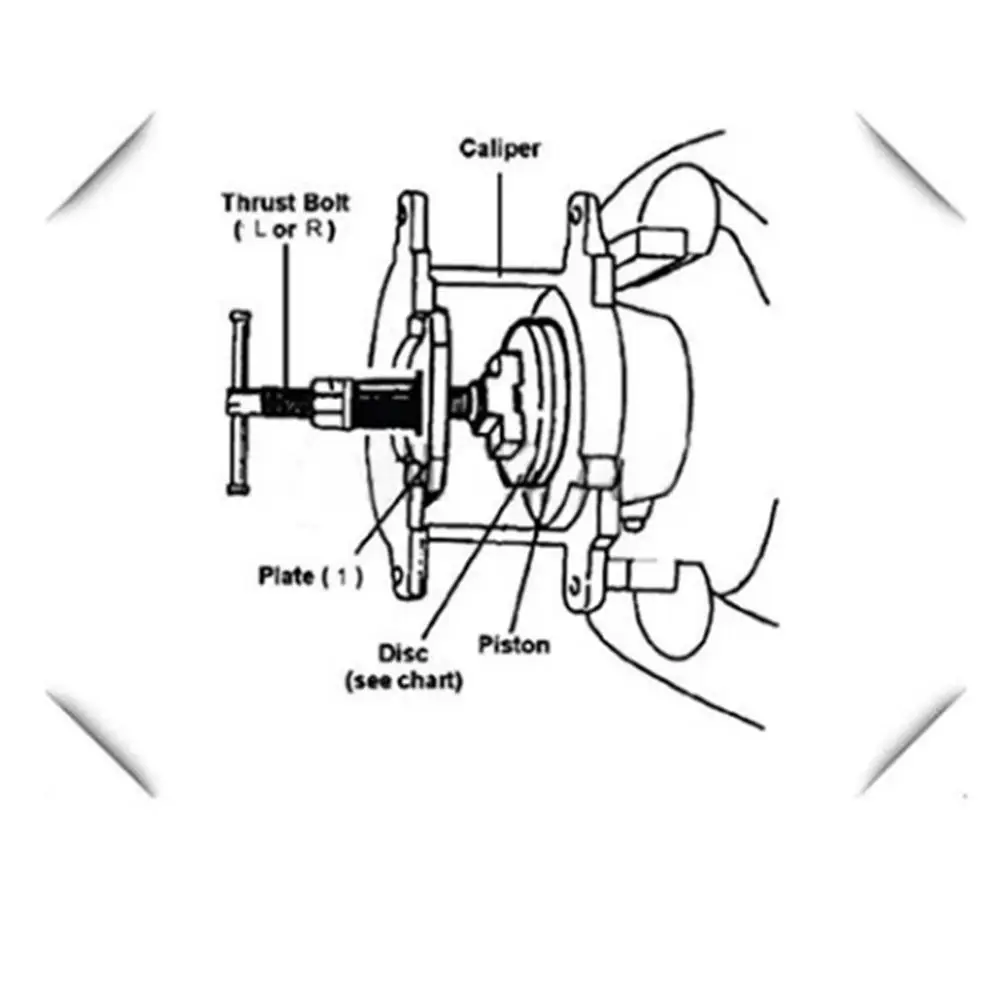 Бабочка тормозной диск Разборка специальная Регулировка тормозной поднасос тормозные колодки возврат Замена Toola