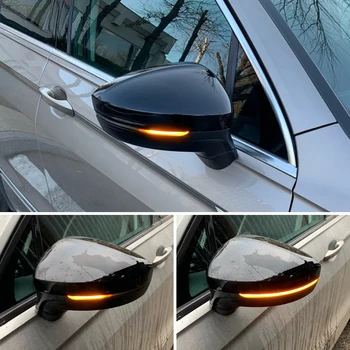 

For VW Volkswagen Tiguan MK2 2017 Touareg MK3 LED Dynamic Turn Signal Light Side Rearview Mirror Indicator Sequential Blinker