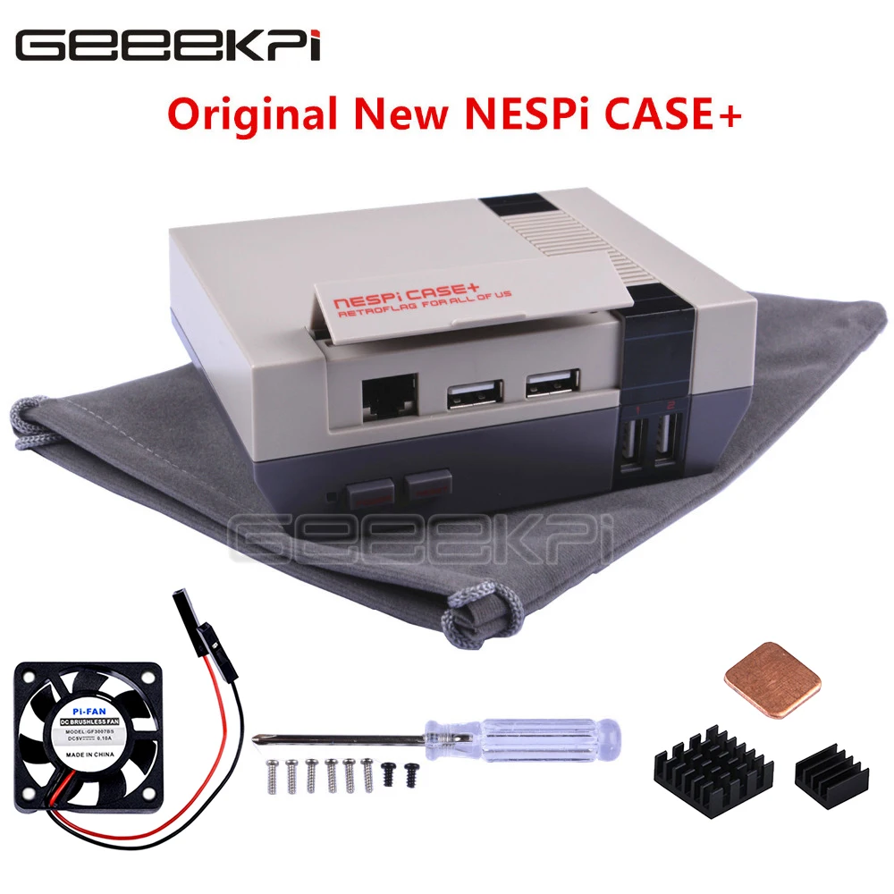 Чехол GeeekPi Retroflag NESPI + плюс функциональная кнопка питания с безопасным отключением