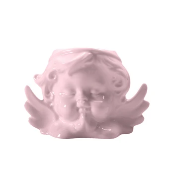 

Ceramic flowerpot angel shape cactus succulent potted plant flowerpot solid color new simple potted plant flowerpots 1