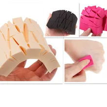 24 шт., основа для макияжа, треугольная гладкая губка для лица, губка, косметические инструменты, косметическая пуховка для макияжа