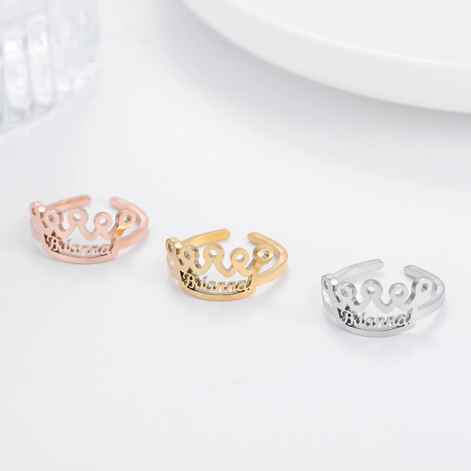 Amazon.com: Jewelstruck Personalized Rings for Women Rings with 2 Kids Name  Statement Ring Custom Mother Daughter Rings Gift for Girl Wife Mom Grandma Best  Friend Rings (Gold): Clothing, Shoes & Jewelry