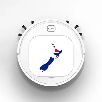 

1800Pa USB Smart Robot Rechargeable 3 in 1 Auto Smart Robot Strong Suction Sweeper Vacuum Cleaners New Zealand Flag Map