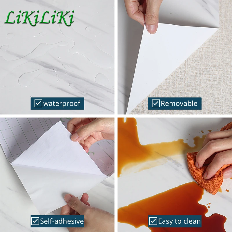50 Colors Self Adhesive Marble Wallpaper Peel And Stick Waterproof Bathroom Kitchen Cabinets Desktop Stickers Home Decor Film 6 50 Colors Self Adhesive Marble Wallpaper Peel And Stick Waterproof Bathroom Kitchen Cabinets Desktop Stickers Home Decor Film 6