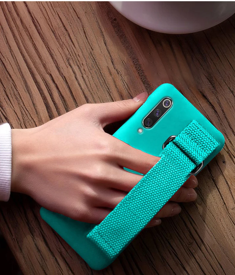 Чехол для huawei P30 pro P20 Lite Nova 3e 3 3i P Smart P10 Plus, мягкий силиконовый матовый чехол на заднюю панель с ремешком на руку, чехол Funda