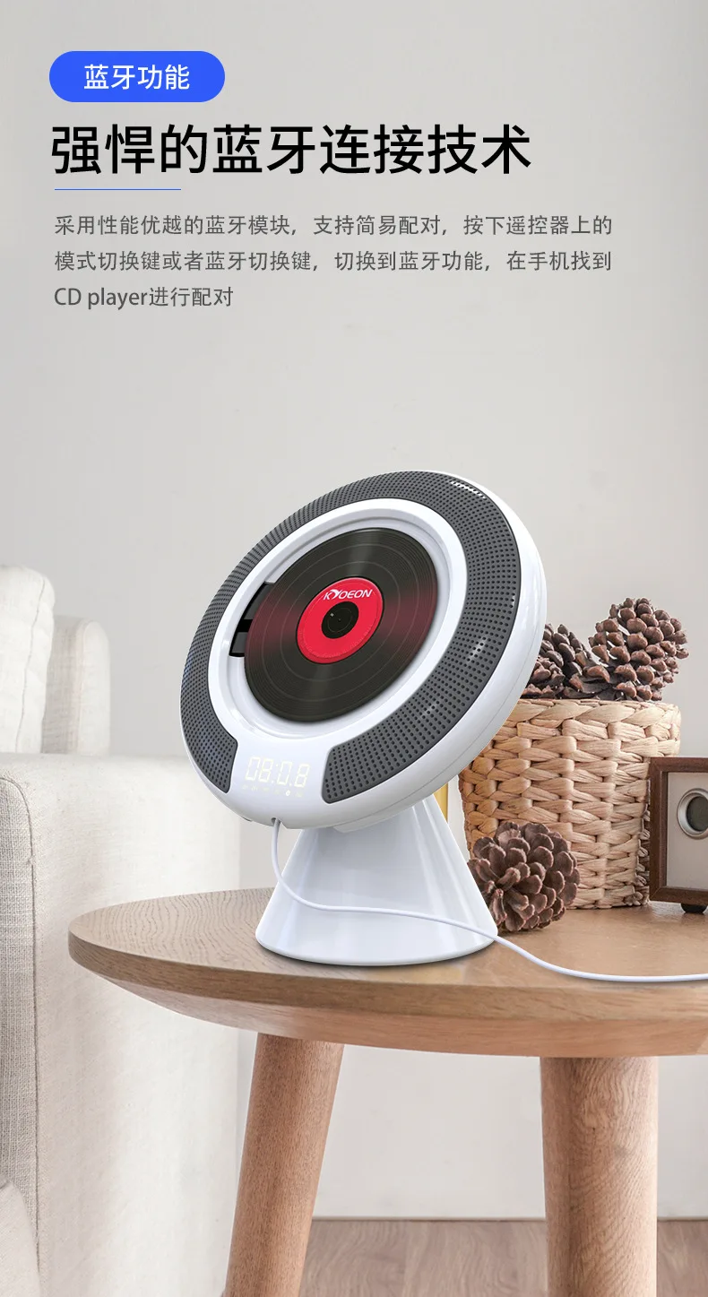 Bluetooth CD-плеер Портативный Южная Корея портативный пренатальный образование Английский Обучение Walkman CD повторитель рекордер phonogra
