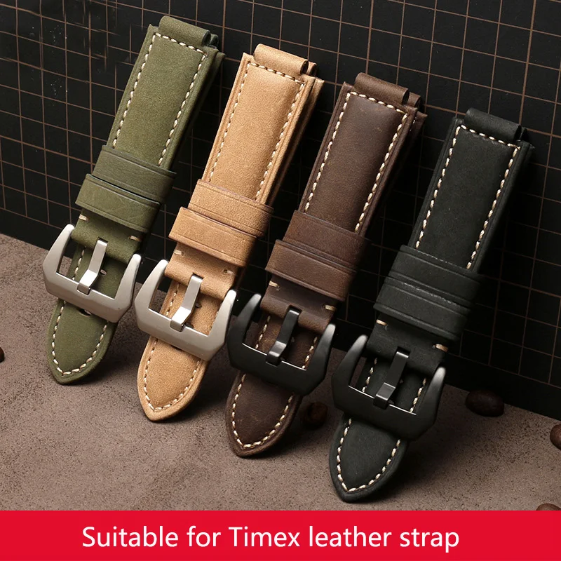Ремешок для часов timex T2N721 T2N720 739 TW2T6300 из натуральной кожи с винтом и инструментами