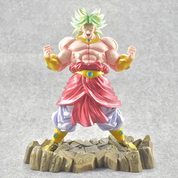 

23CM Anime Dragon Ball Broli Super Saiyan And Son Goku Battle Version PVC Action Model Collectible Toy Statue Free Shipping G429