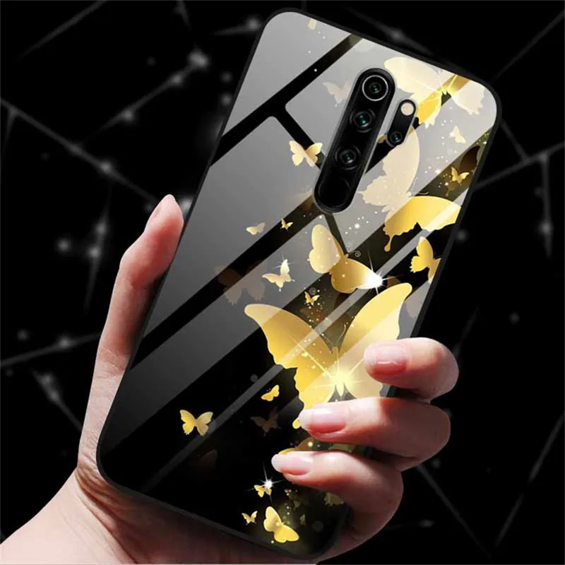 meizu phone case with stones lock Glass Back Cover For Meizu Note 8 Case Hard Tempered Glass Case For Meizu X8 V8 Pro Note 8 Phone Case Cover Note8 Soft Bumper meizu phone case with stones craft Cases For Meizu