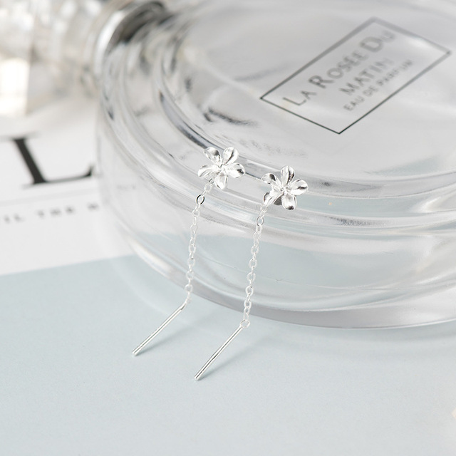 Minimalist Chain Long Tassel Drop Earring For Women Statement Dangle Earrings Personality Ear Line Jewelry Gift