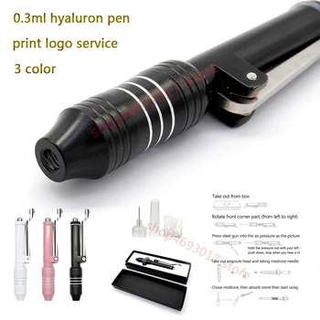 

Hyaluronic Acid Filler Injection Gun 0.3ml Hyaluron Pen 5pc Syringe 1 Needle Anti -Wrinkle Whitening atomizer Mesotherapy Gun