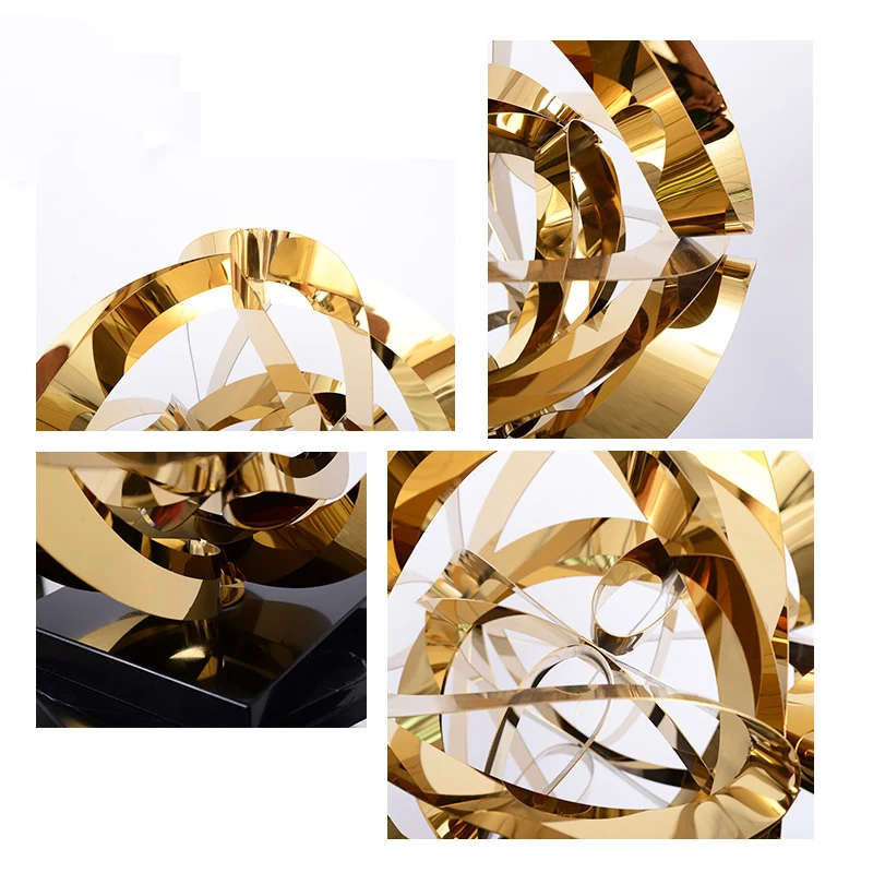 Modern Luxury Stainless Steel Floor Sculpture 5 Modern Luxury Stainless Steel Floor Sculpture 5