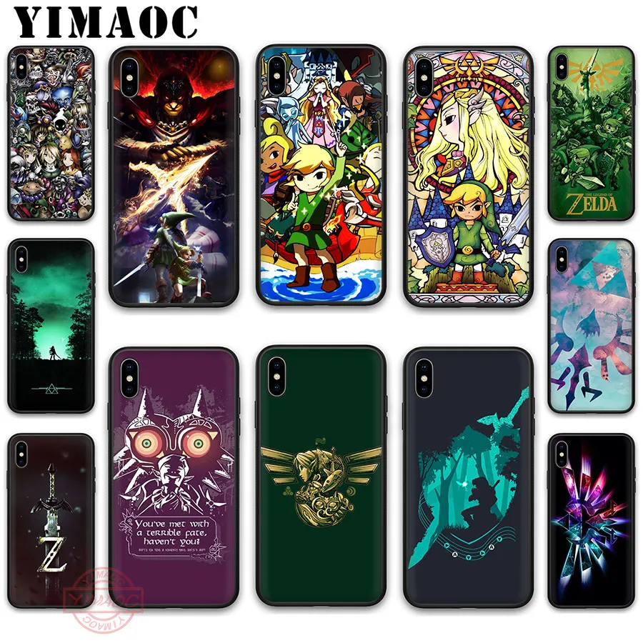 Мягкий силиконовый чехол YIMAOC The Legend Of Zelda для Apple iPhone 5 5S SE 6 6S 7 8 Plus X XS XR 11 Pro Max задняя